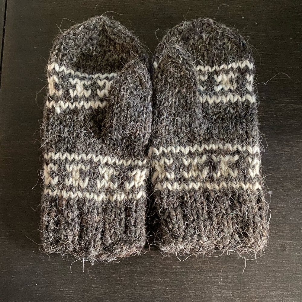 WOMENS WOOL MITTENS